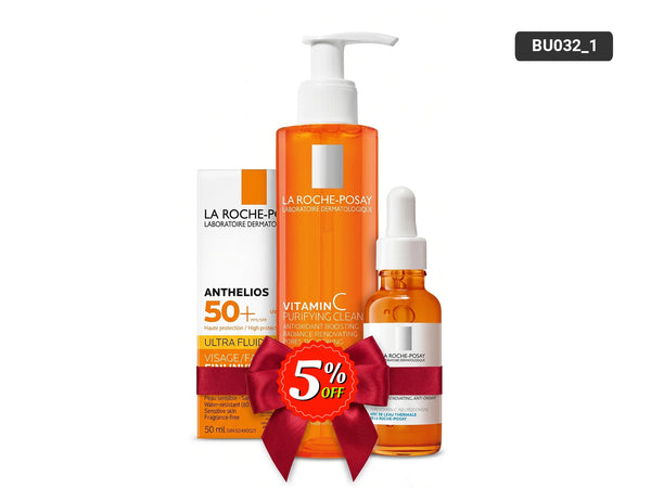 La Roche-Posay Pure Vitamin C Complete Skincare Set with SPF50+ Sunscreen