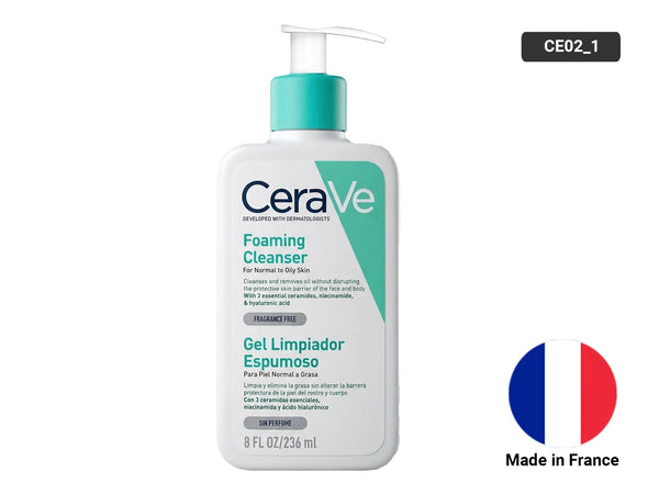 Cerave Foaming Cleanser for Normal to Oily Skin 236ml - France