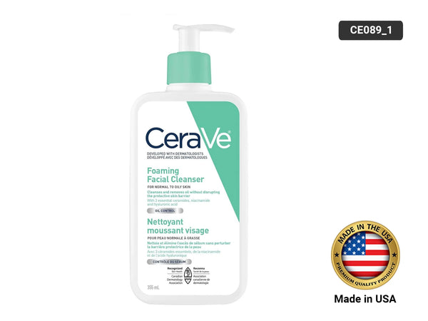 Cerave Foaming Facial Cleanser For Normal To Oily Skin 237ml