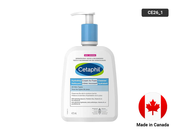 Cetaphil Hydrating Cream-to-Foam Cleanser 473ml