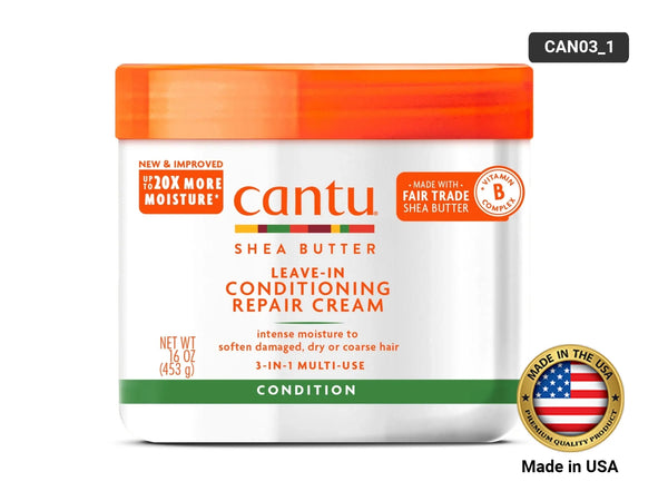 Cantu Shea Butter Leave In Repair Cream 453g