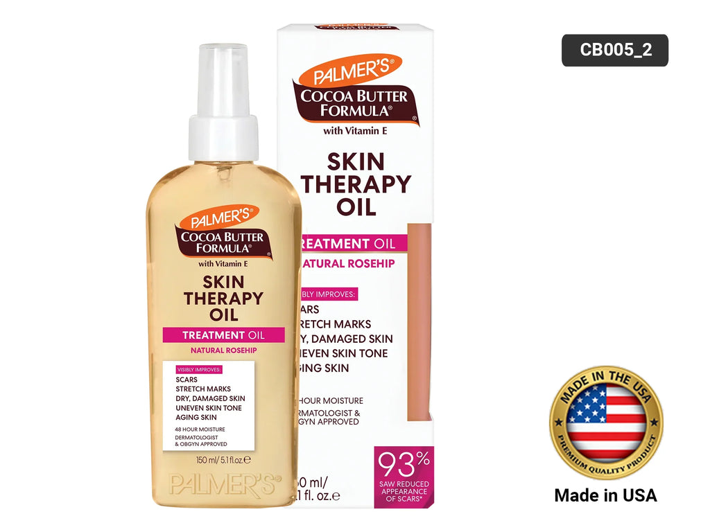 Palmers Cocoa Butter Formula Vitamin E Skin Therapy Natural Rosehip Oil 150ml