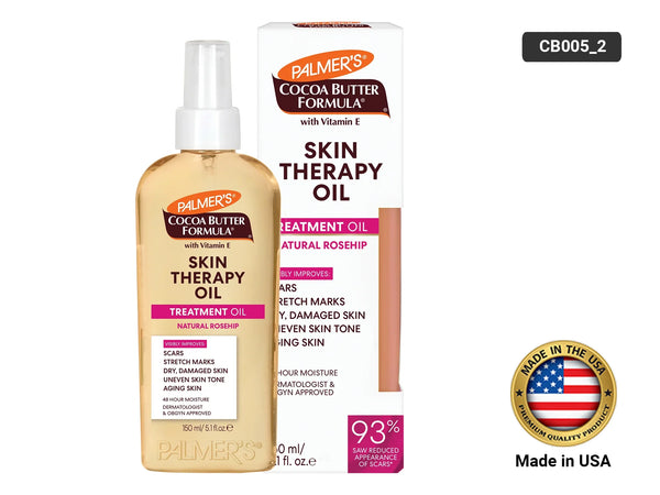 Palmers Cocoa Butter Formula Vitamin E Skin Therapy Natural Rosehip Oil 150ml