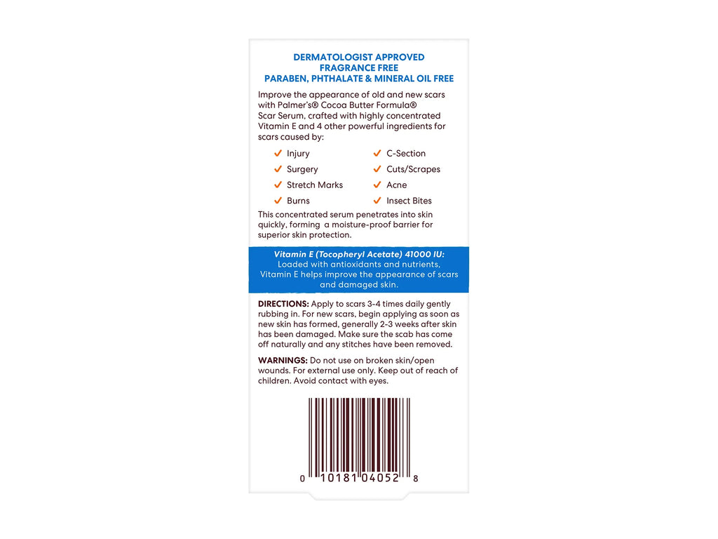 Palmers Cocoa Butter Formula Vitamin E Scar Serum 30ml