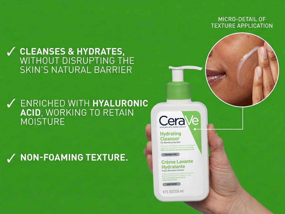 Cerave Hydrating Cleanser for Normal to Dry Skin 236ml