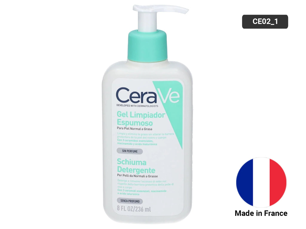 Cerave Foaming Cleanser for Normal to Oily Skin 236ml - France