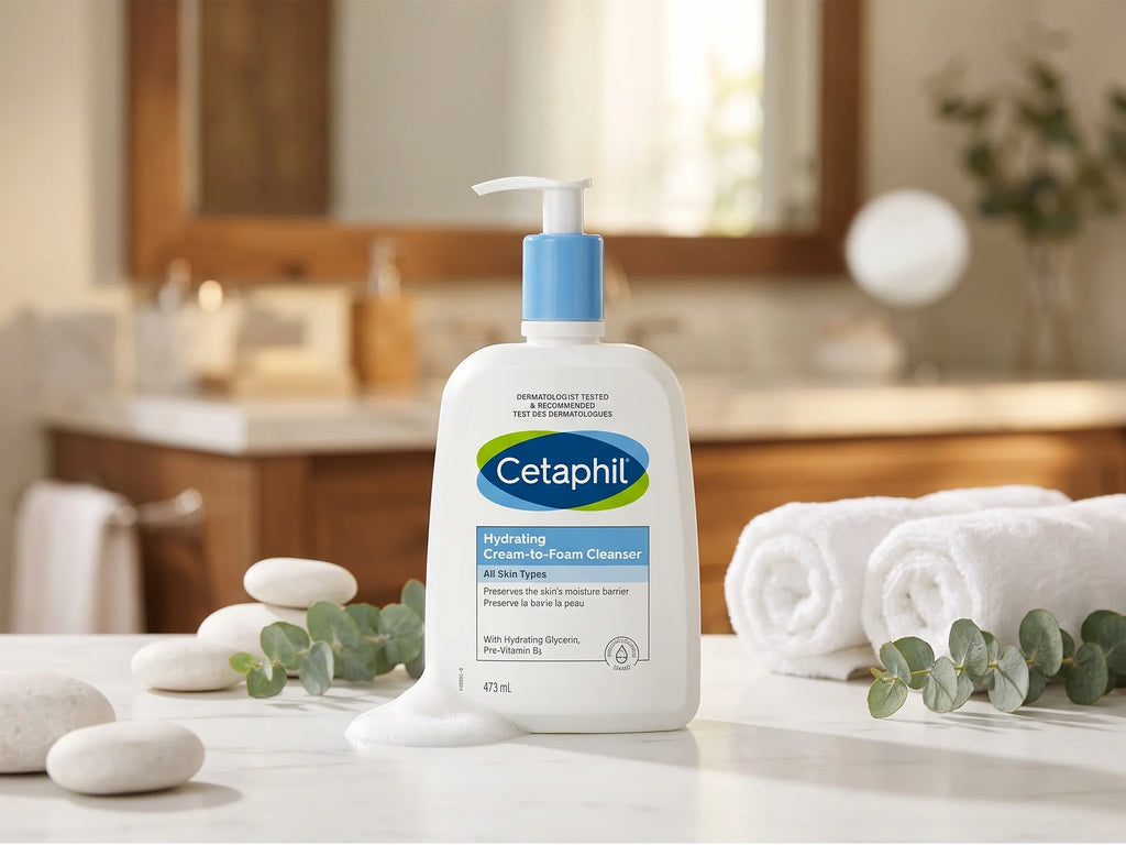Cetaphil Hydrating Cream-to-Foam Cleanser 473ml