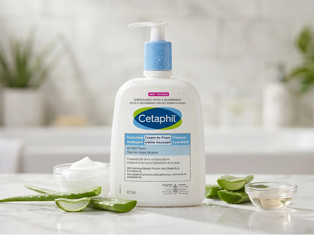 Cetaphil Hydrating Cream-to-Foam Cleanser 473ml