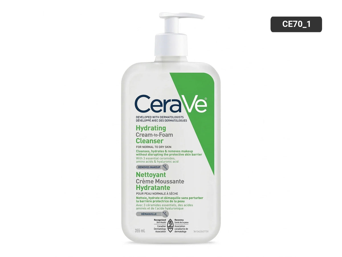 Cerave Hydrating Cream-to-Foam Cleanser 355ml