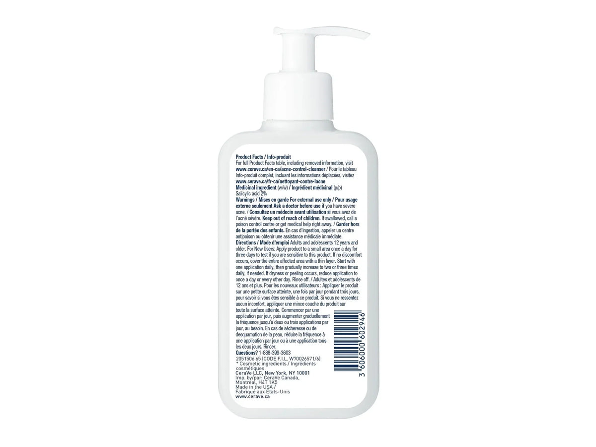 Cerave Acne Control Cleanser 236ml - USA