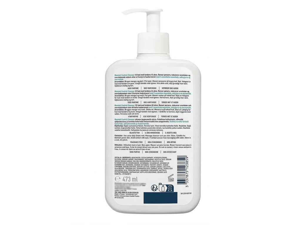 Cerave Blemish Control Cleanser 473ml - France