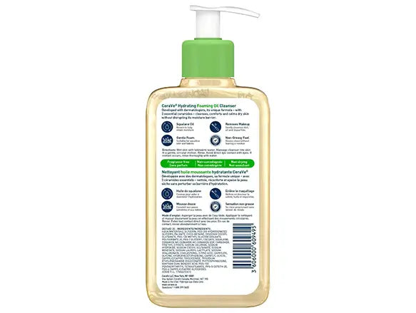 Cerave Hydrating Foaming Oil Cleanser 237ml - Sliczny UAE
