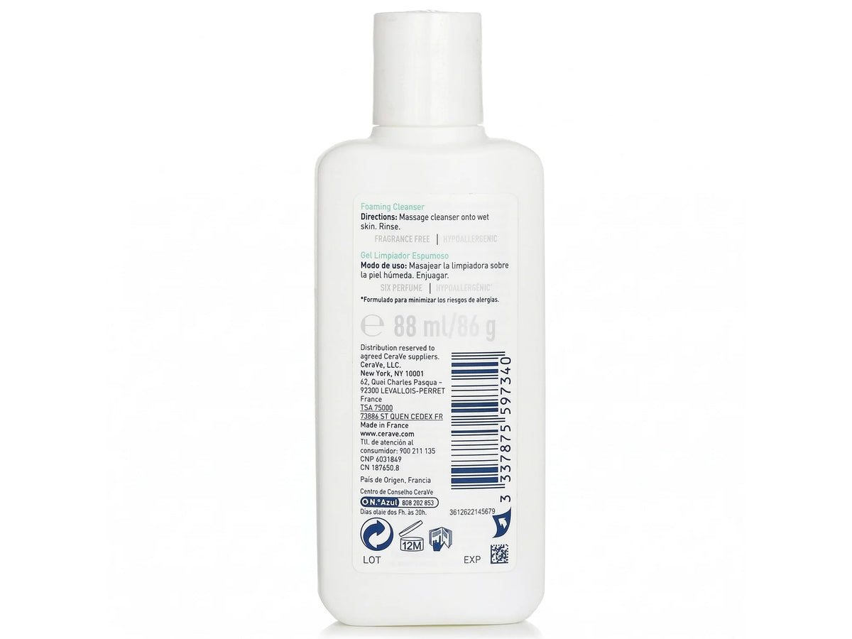 Cerave Foaming Cleanser For Normal to Oily Skin 88ml