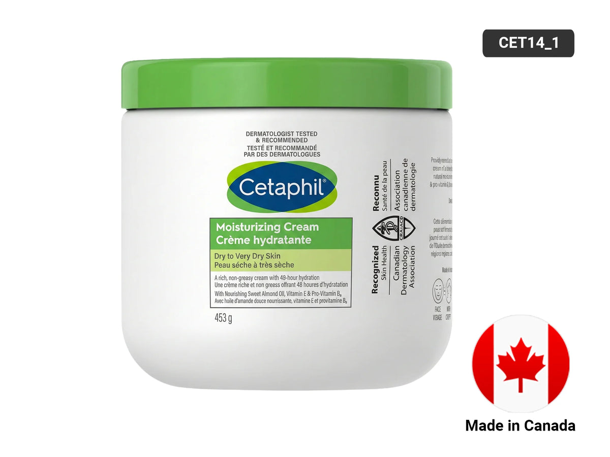 Cetaphil Moisturizing Cream Dry to Very Dry Skin 453g - Canada