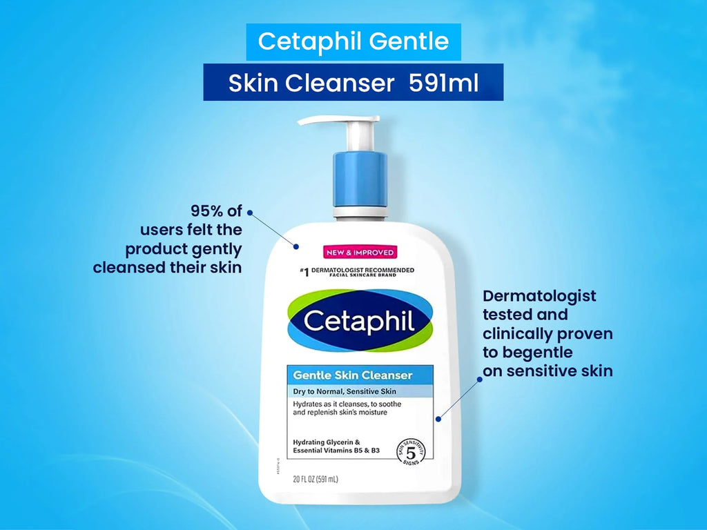 Cetaphil Gentle Skin Cleanser Normal to Dry Skin 591ml - Sliczny UAE