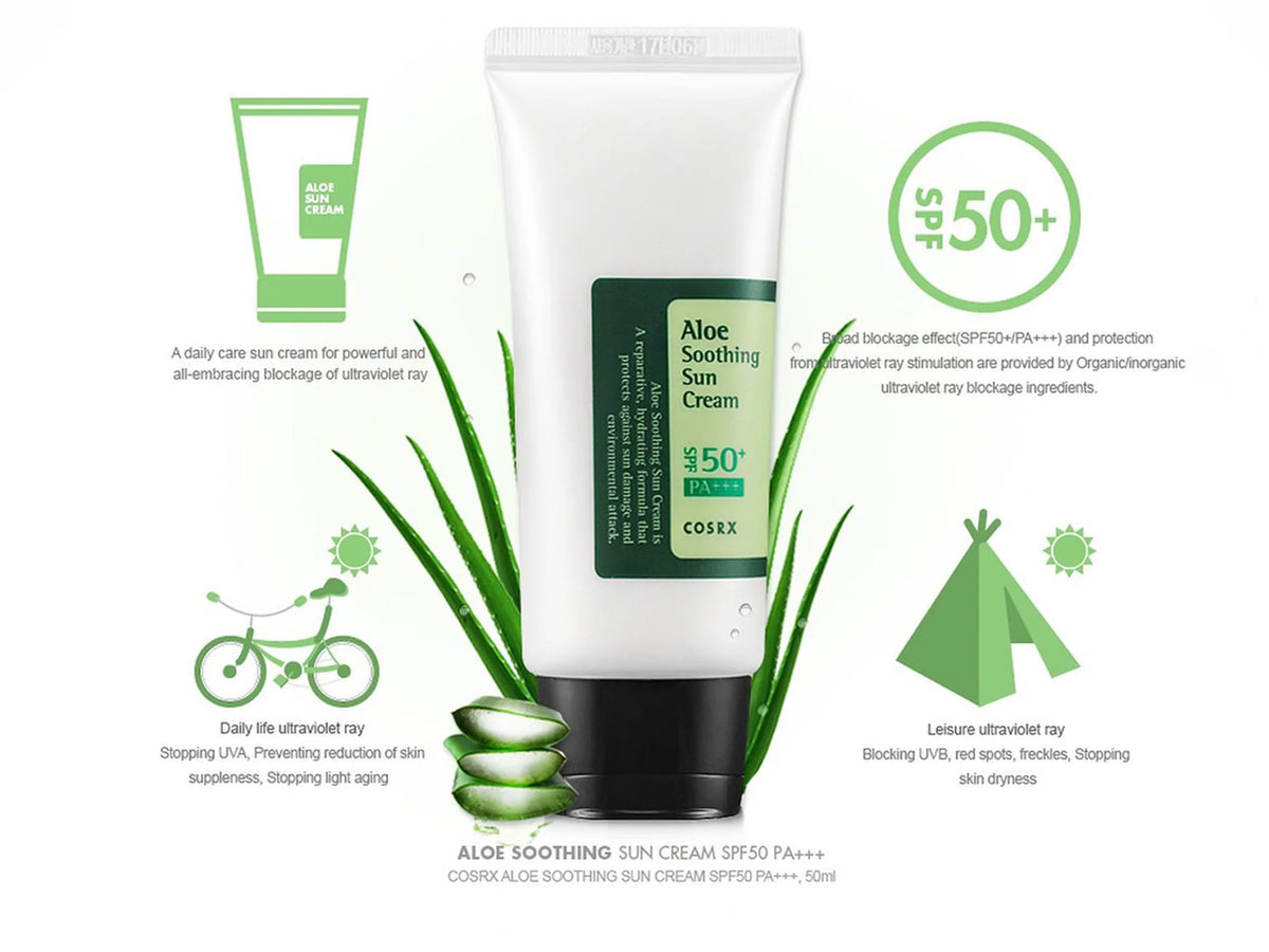 Cosrx Aloe Soothing Sun Cream SPF 50+ PA+++ 50ml