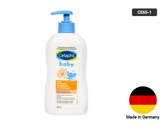 Cetaphil Baby Wash & Shampoo For Sensitive Skin 400ml