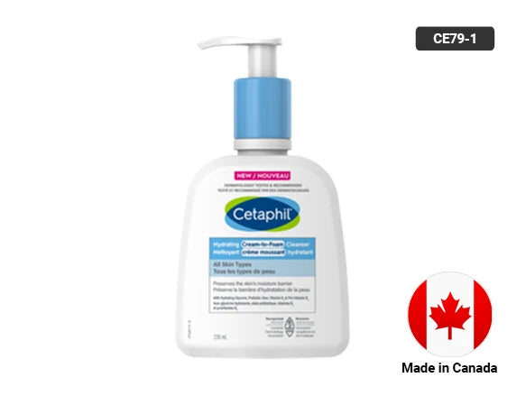 Cetaphil Hydrating Cream-to-Foam Cleanser 236ml