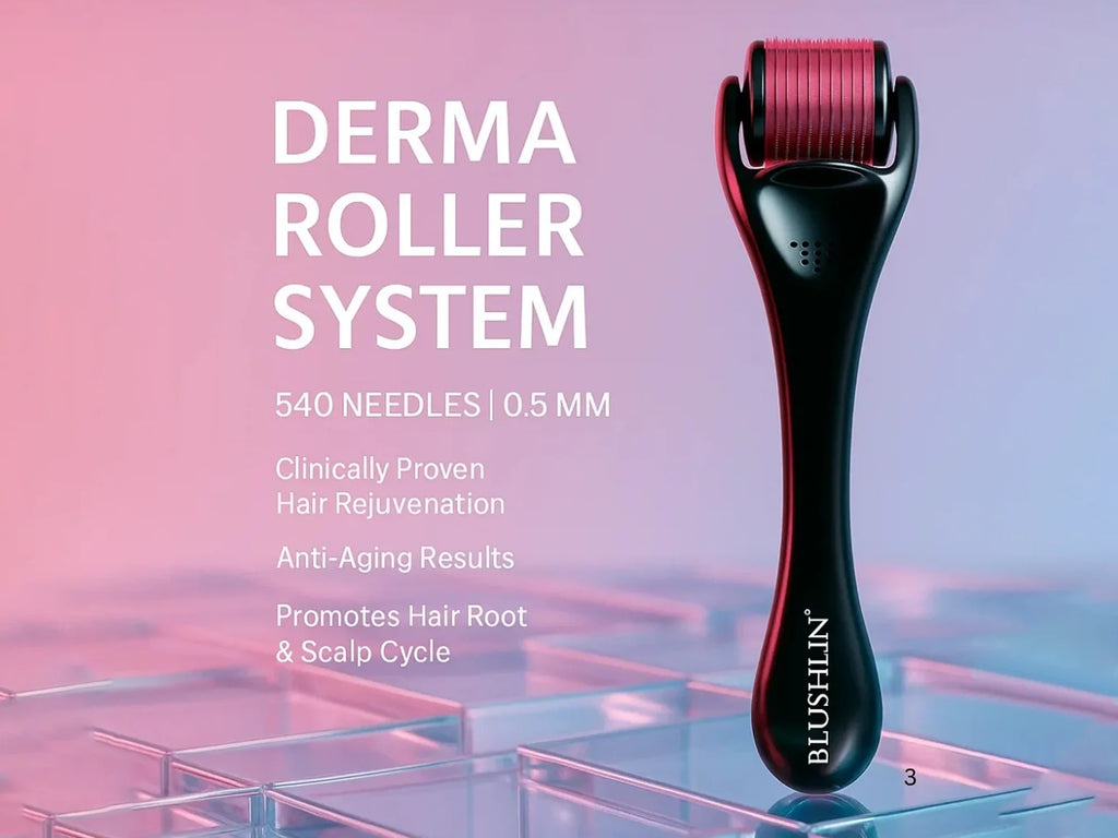 Derma Roller System with 540 Micro Needles