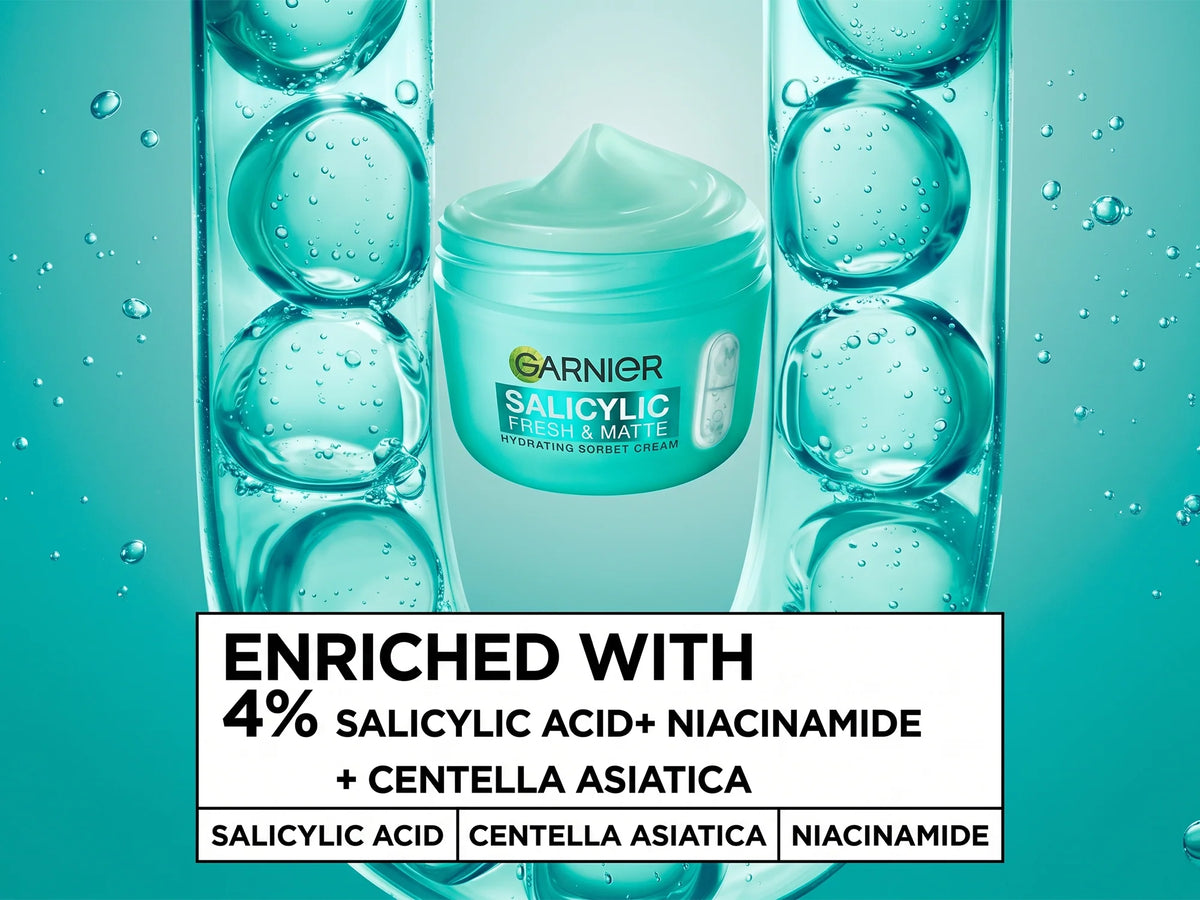 Garnier Salycilic Fresh & Matte Sorbet Cream 85ml