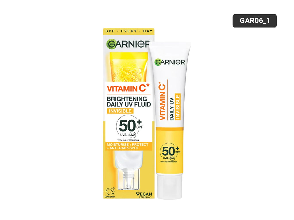 Garnier Vitamin C Daily UV Invisible Fluid Sunscreen Moisturizer SPF 50+ 50 ml