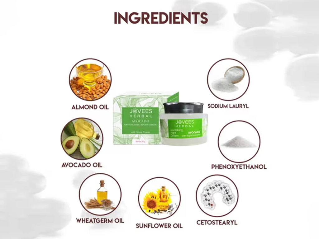 Jovees Herbal Avocado Revitalising Night Cream 50g