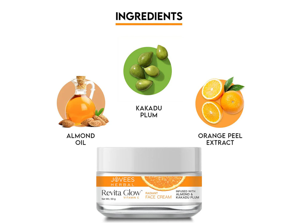 Jovees Herbal Revita Glow Vitamin C Radiant Face Cream 50g