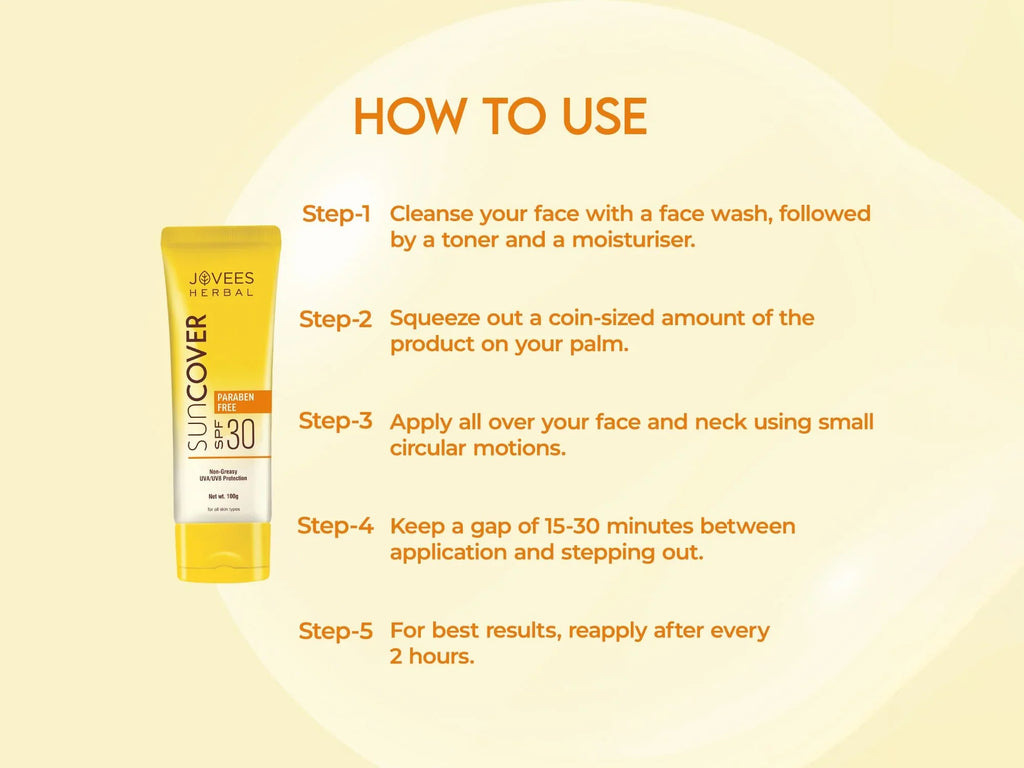 Jovees Sandalwood Natural Sun Cover SPF 30 100g