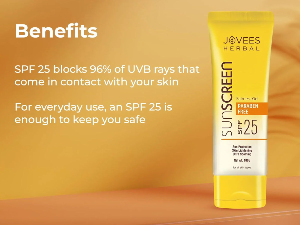Jovees Herbal Sunscreen Fairness Gel SPF 25 50g