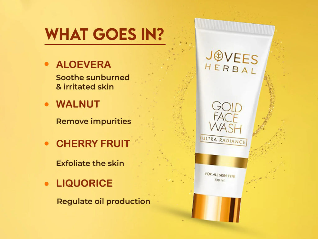 Jovees Herbal Ultra Radiance Gold Face Wash 100ml