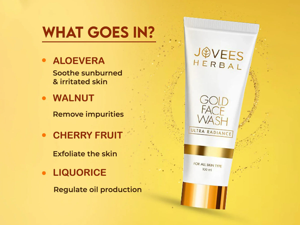 Jovees Herbal Ultra Radiance Gold Face Wash 100ml