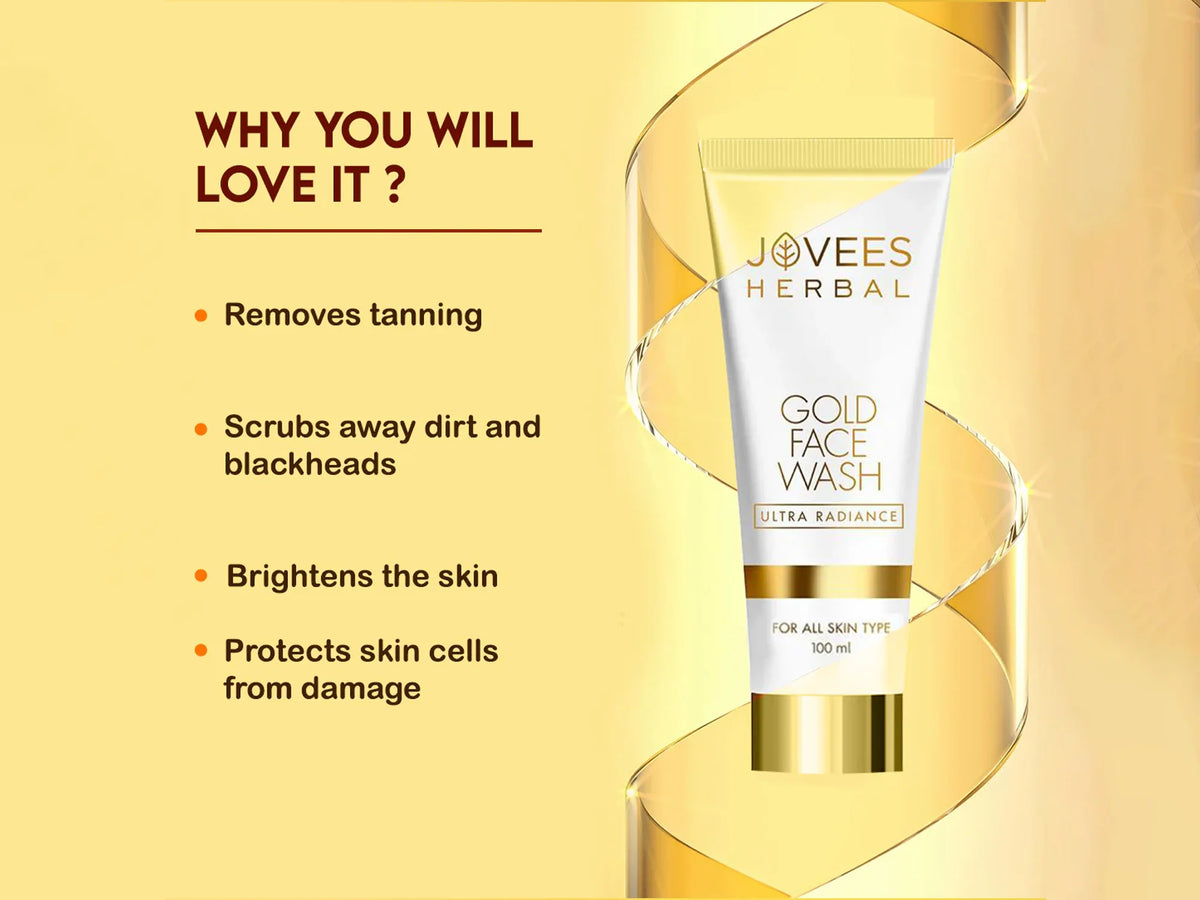 Jovees Herbal Ultra Radiance Gold Face Wash 100ml