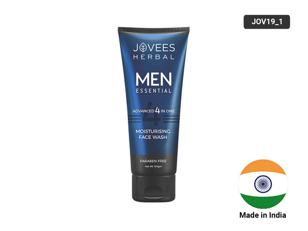 Jovees Mens Essential Advanced 4-in-1 Moisturizing Face Wash 100ml