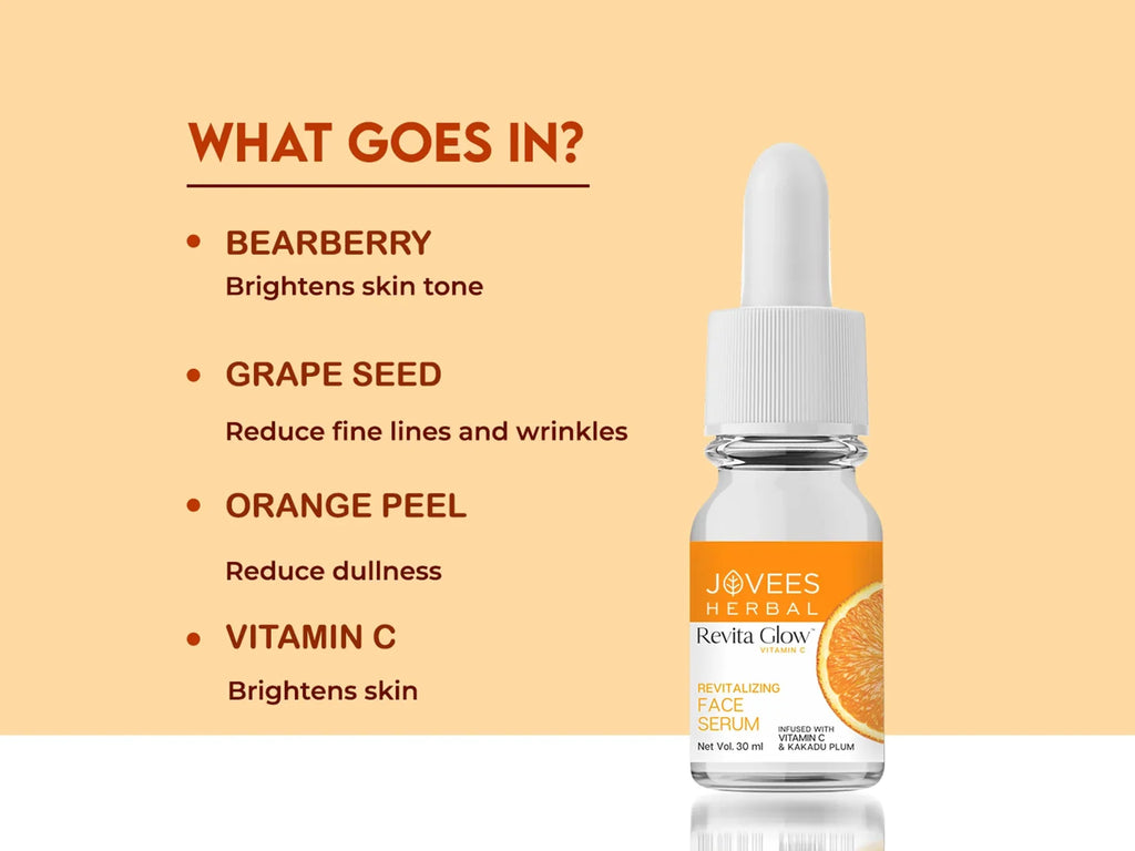 Jovees Herbal Revita Glow Vitamin C Face Serum 30ml