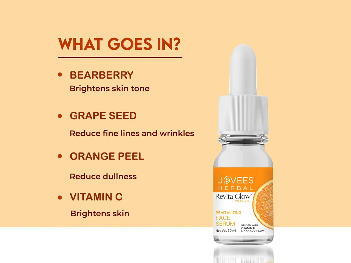 Jovees Herbal Revita Glow Vitamin C Face Serum 30ml