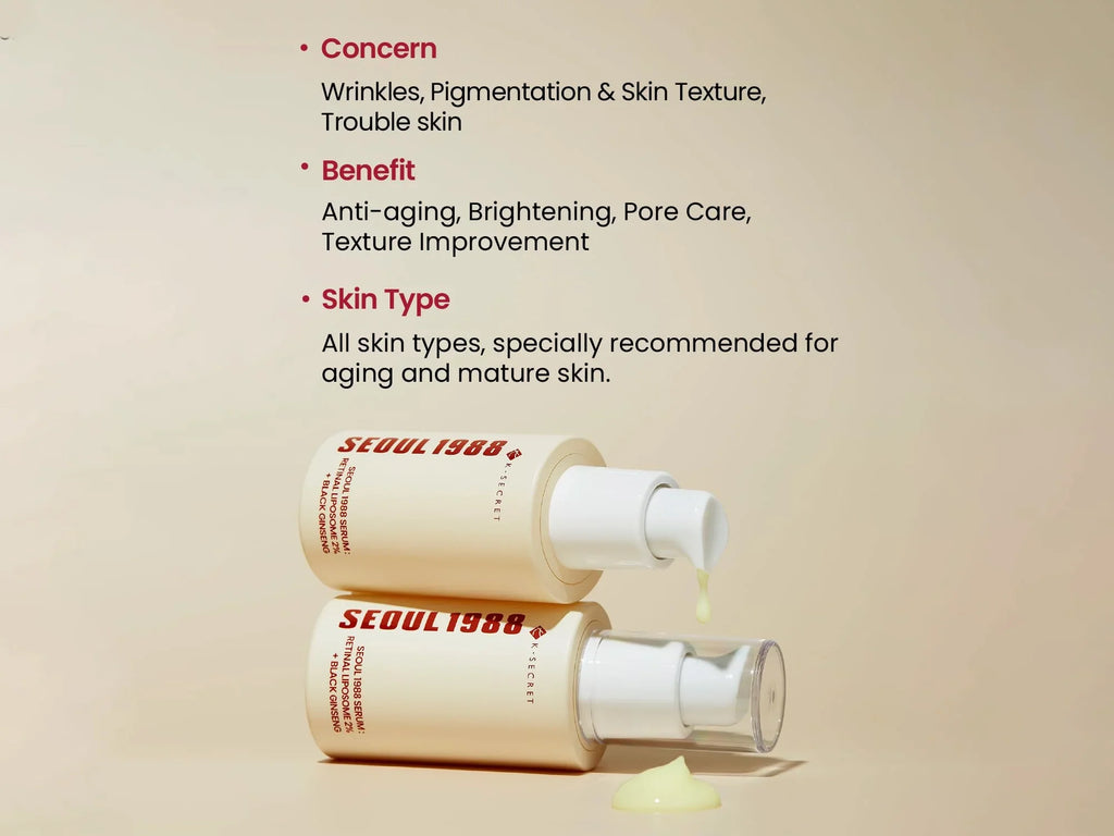K-Secret Seoul 1988 Retinal Liposome 2% + Black Ginseng 30ml