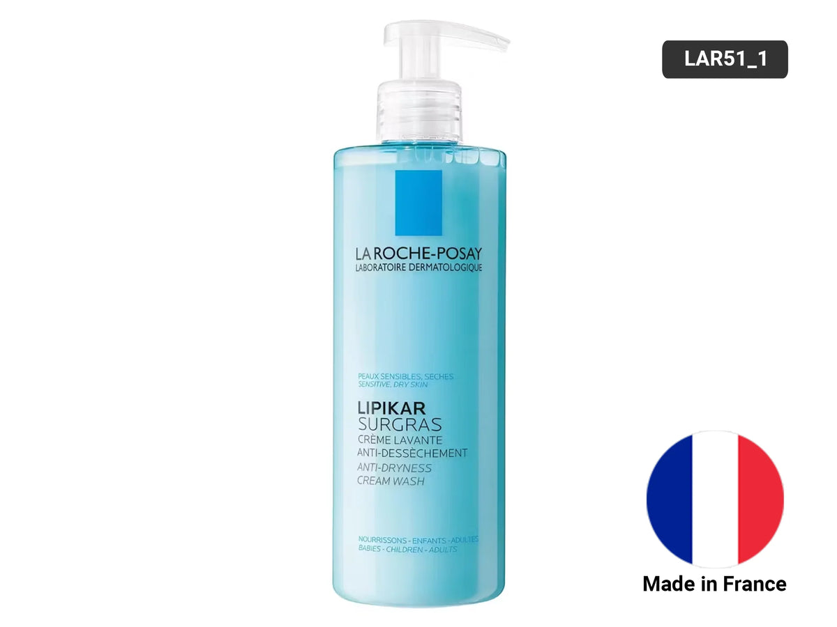 La Roche Posay Lipikar Surgras Anti-Dryness Cream Wash 400ml - Sliczny UAE