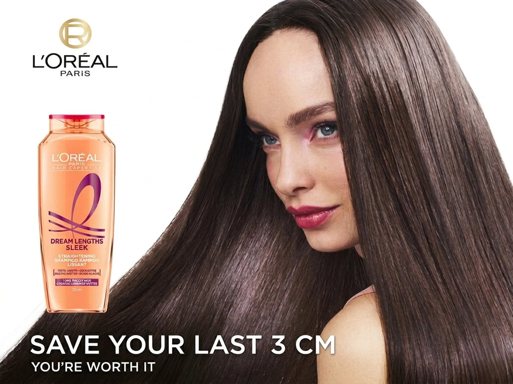 Loreal Paris Dream Lengths Sleek Straightening Shampoo 375ml