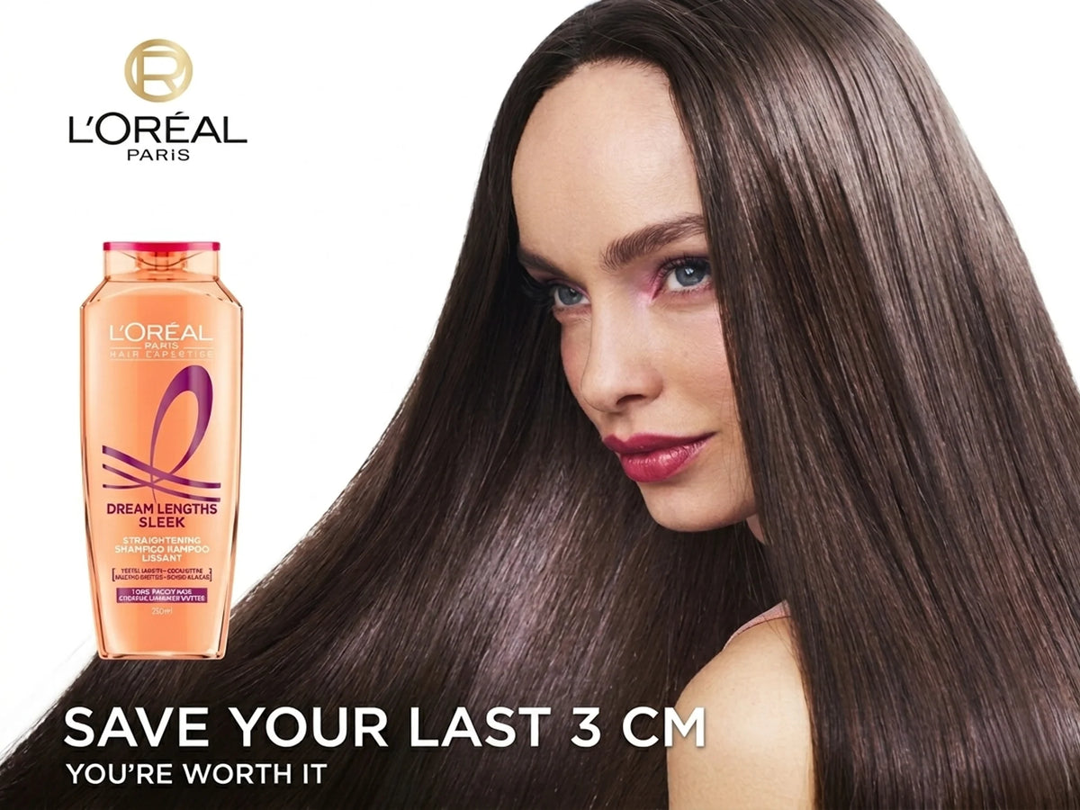 Loreal Paris Dream Lengths Sleek Straightening Shampoo 375ml