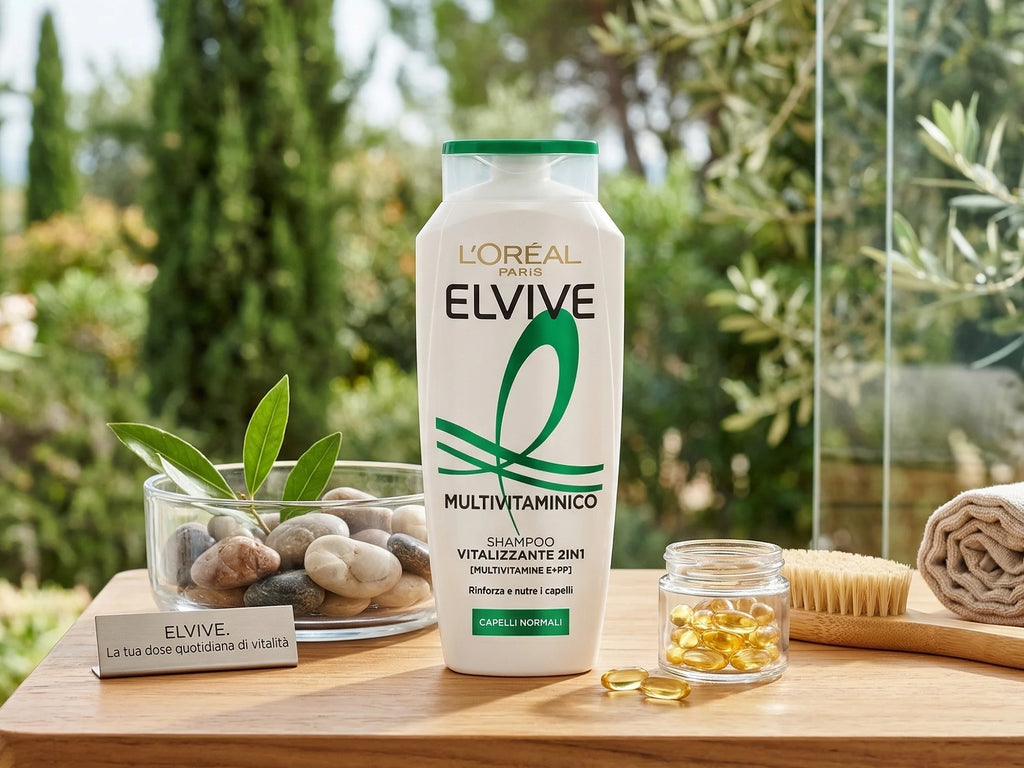 Loreal Paris Elvive Multivitaminico Vitalizzante 2 in 1 Shampoo 250ml
