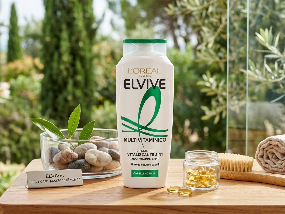 Loreal Paris Elvive Multivitaminico Vitalizzante 2 in 1 Shampoo 250ml