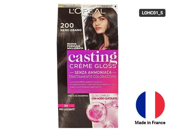 Loreal Casting Cream Gloss Hair Color Deep Black 200