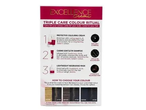Loreal Excellence Creme Darkest Brown 3 Hair Dye - Sliczny UAE