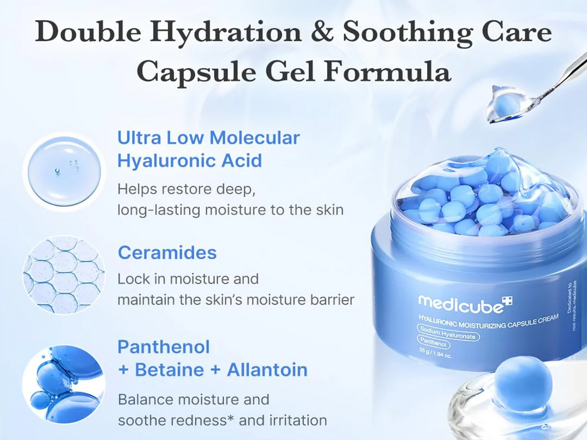 Medicube Hyaluronic Moisturizing Capsule Cream 55g