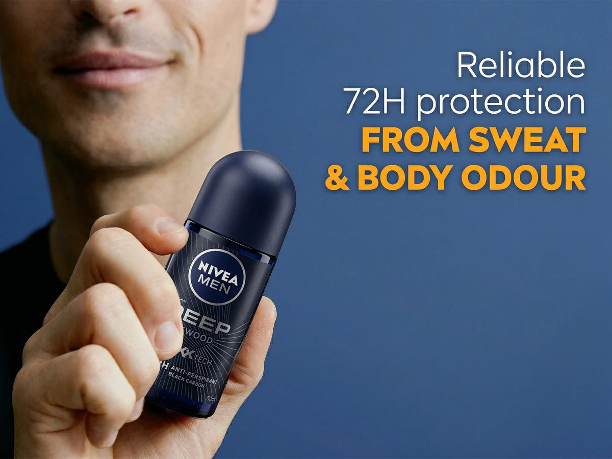 Nivea Men Deep MaxxTech Darkwood Stick Back Carbon 50ml