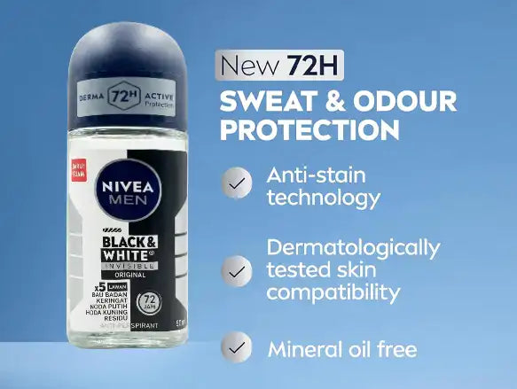 Nivea Men Black and White Invisible Anti-Perspirant 50ml