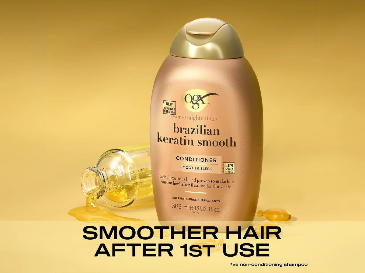 OGX Brazilian Keratin Smooth Conditioner 385ml