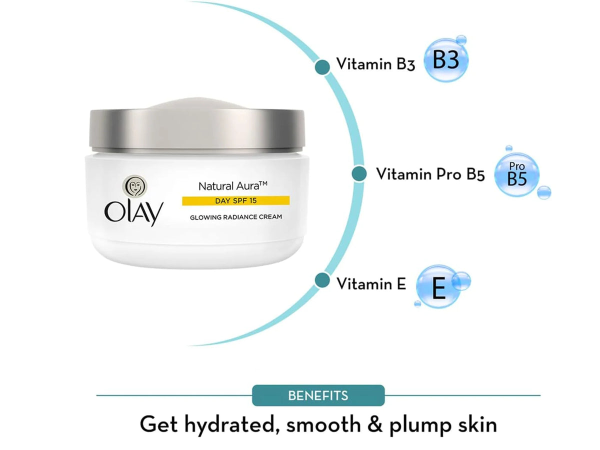 Olay Natural Aura Glowing Radiance Cream SPF 15 50g