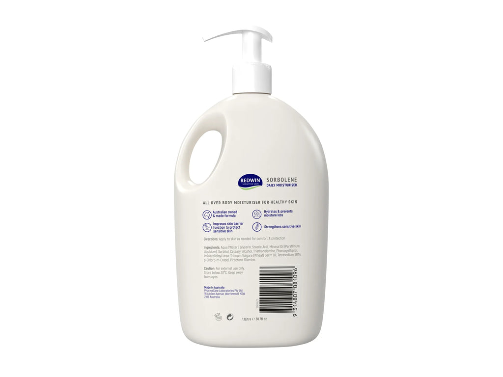 Redwin Sorbolene Daily Moisturiser Deep Body Nourishment 1l