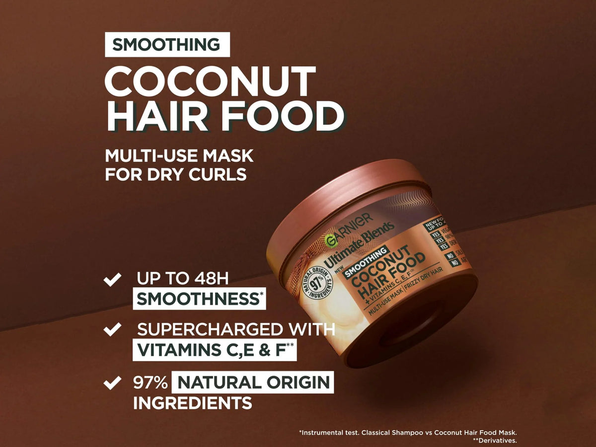 Garnier Ultimate Blends Soothing Coconut Hair Food Multi Use Mask 400ml